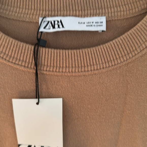 NWT Zara Sleeveless Crewneck Sweatshirt - Picture 3 of 3